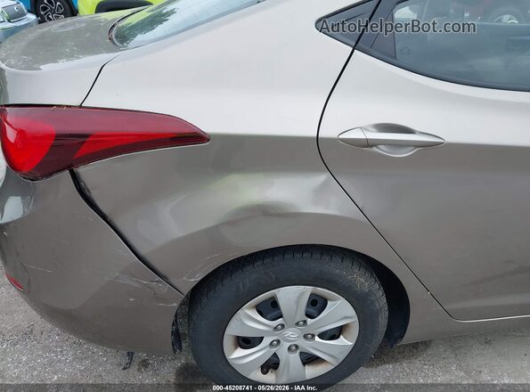5NPDH4AE9GH700026 2016 HYUNDAI ELANTRA Желто-коричневый Панорамный вид салона 360°