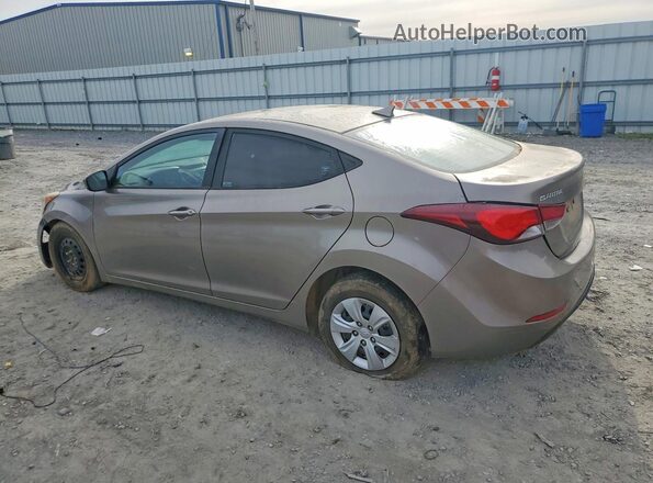 5NPDH4AE9GH727419 2016 HYUNDAI ELANTRA Gold Rear left