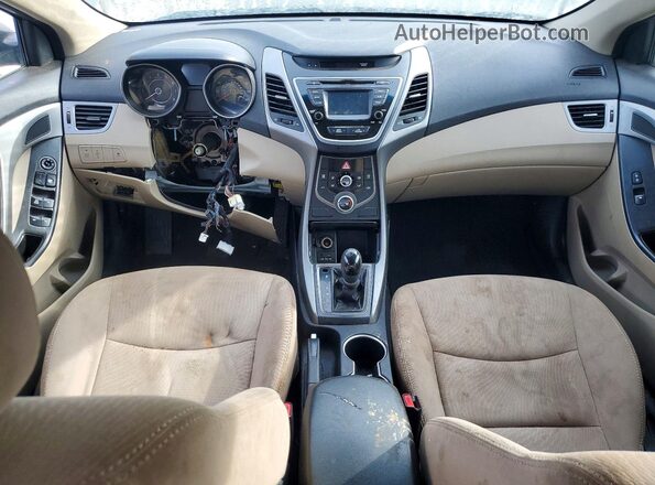 5NPDH4AE9GH727419 2016 HYUNDAI ELANTRA Gold Dashboard view