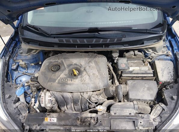 5NPDH4AE9GH749338 2016 HYUNDAI ELANTRA Синий Вид сзади