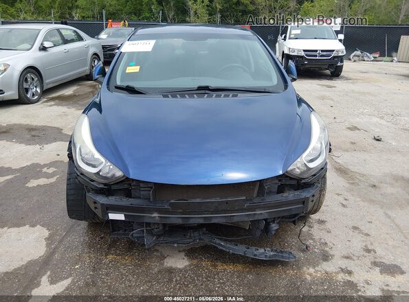 5NPDH4AE9GH749338 2016 HYUNDAI ELANTRA Синий Вид щитка приборов