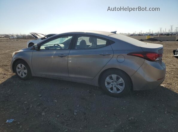 5NPDH4AEXGH700892 2016 HYUNDAI ELANTRA Серебряный Задняя левая четверть