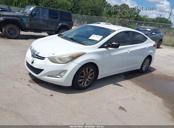 5NPDH4AEXGH704960 2016 HYUNDAI ELANTRA White Front left