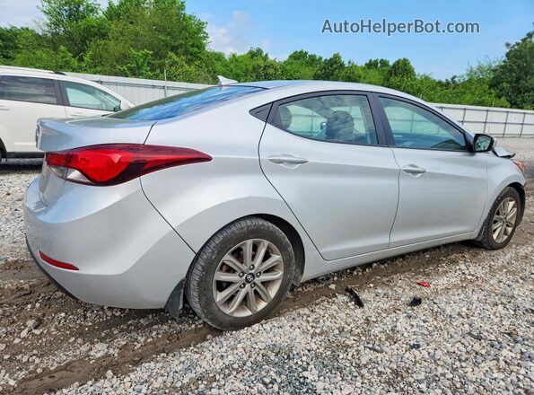 5NPDH4AEXGH722567 2016 HYUNDAI ELANTRA Silver Trasero derecho