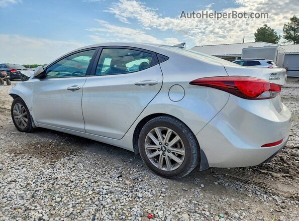 5NPDH4AEXGH722567 2016 HYUNDAI ELANTRA Silver Trasero izquierdo