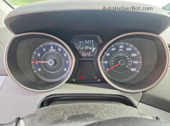 5NPDH4AEXGH722567 2016 HYUNDAI ELANTRA Silver Vista del cuadro de instrumentos