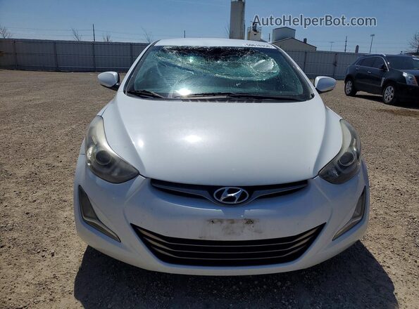5NPDH4AEXGH727297 2016 HYUNDAI ELANTRA Белый Вид спереди