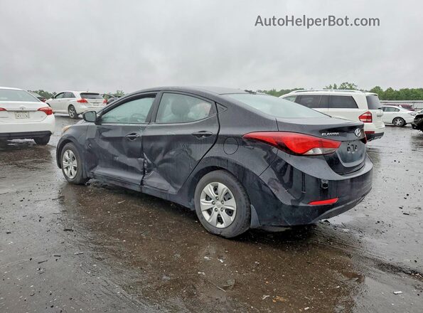 5NPDH4AEXGH753513 2016 HYUNDAI ELANTRA Черный Задняя левая четверть
