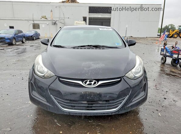 5NPDH4AEXGH753513 2016 HYUNDAI ELANTRA Черный Вид спереди