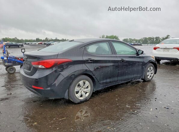 5NPDH4AEXGH753513 2016 HYUNDAI ELANTRA Черный Задняя правая четверть