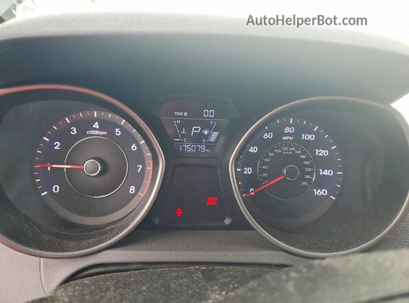 5NPDH4AEXGH753513 2016 HYUNDAI ELANTRA Черный Вид щитка приборов