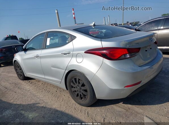 5NPDH4AEXGH755052 2016 HYUNDAI ELANTRA Silver უკანა მარცხენა