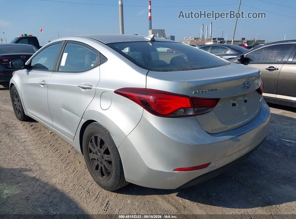5NPDH4AEXGH755052 2016 HYUNDAI ELANTRA Silver წინა ხედი