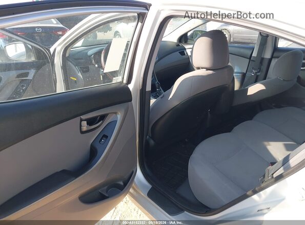 5NPDH4AEXGH755052 2016 HYUNDAI ELANTRA Silver VIN კოდის სტიკერის ხედი