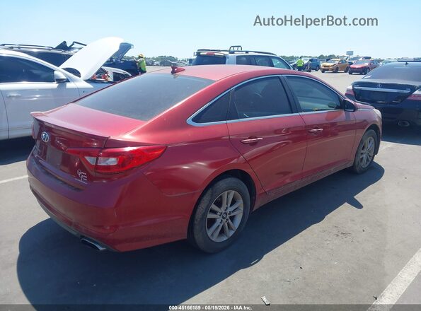 5NPE24AF0GH282745 2016 HYUNDAI SONATA Бордовый Задняя правая четверть