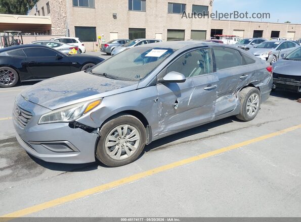 5NPE24AF0GH306090 2016 HYUNDAI SONATA Серебряный Передняя левая четверть