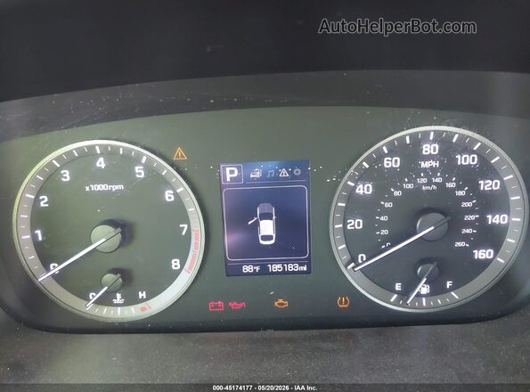 5NPE24AF0GH306090 2016 HYUNDAI SONATA Серебряный Вид задних сидений
