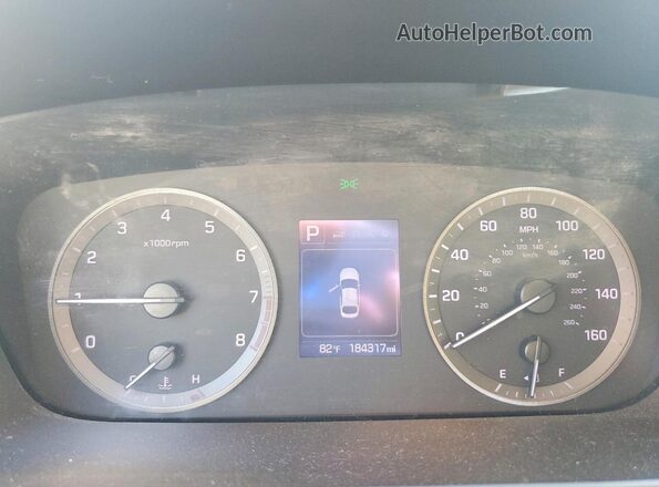 5NPE24AF0HH499164 2017 HYUNDAI SONATA Белый Вид щитка приборов