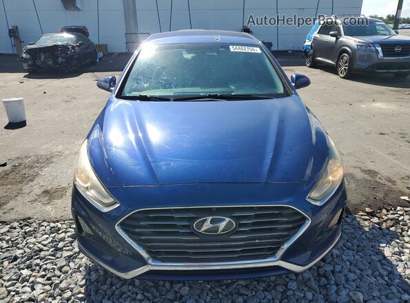 5NPE24AF0KH765452 2019 HYUNDAI SONATA Синий Вид спереди