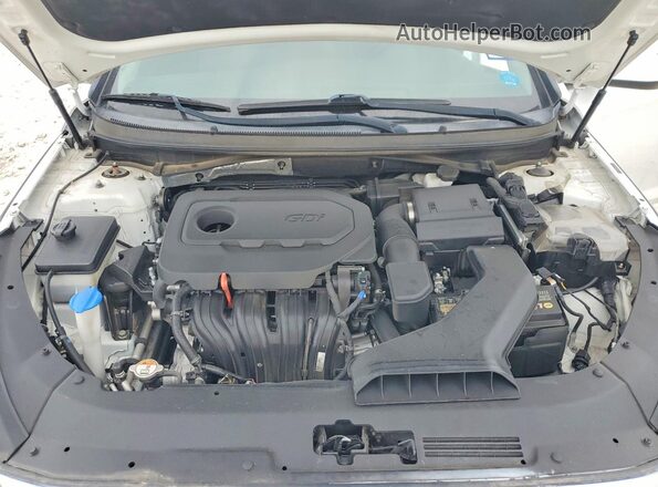 5NPE24AF0KH782705 2019 HYUNDAI SONATA White უკანა სალონის ხედი