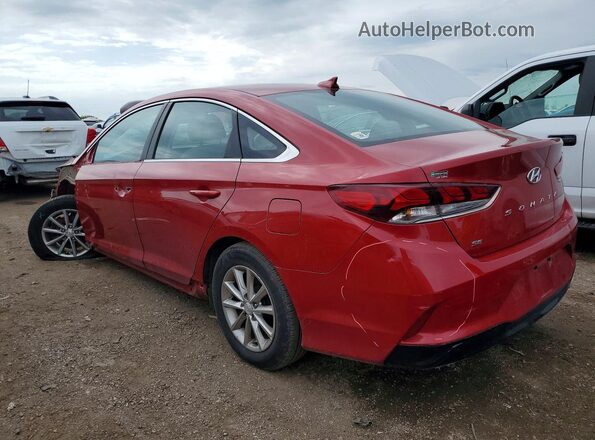 5NPE24AF0KH789931 2019 HYUNDAI SONATA Red Tył lewy
