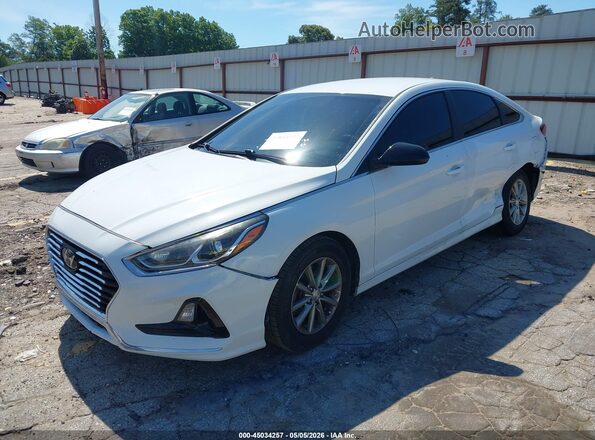 5NPE24AF0KH804699 2019 HYUNDAI SONATA Белый Передняя левая четверть
