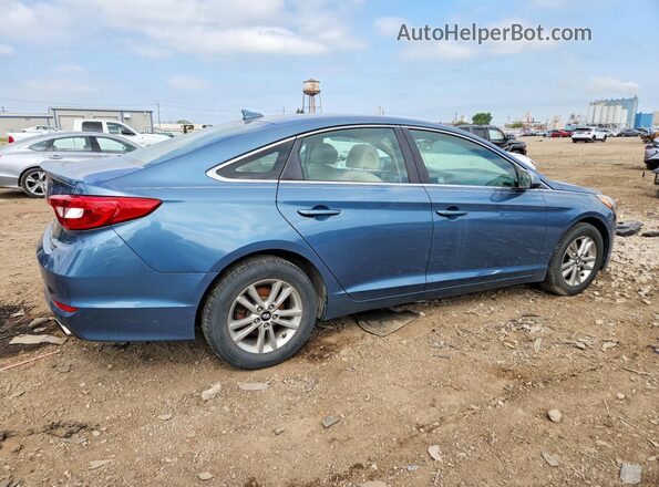 5NPE24AF1GH286691 2016 HYUNDAI SONATA Синий Задняя правая четверть