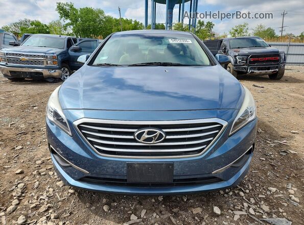 5NPE24AF1GH286691 2016 HYUNDAI SONATA Синий Вид спереди