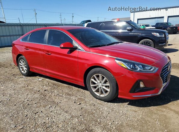 5NPE24AF1KH773575 2019 HYUNDAI SONATA Бордовый Передняя правая четверть