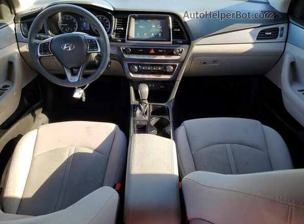 5NPE24AF1KH773575 2019 HYUNDAI SONATA Бордовый Вид панели приборов