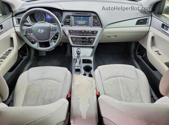 5NPE24AF2GH333002 2016 HYUNDAI SONATA Белый Вид панели приборов