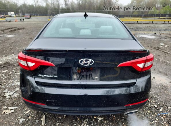 5NPE24AF2HH471592 2017 HYUNDAI SONATA Черный Вид сзади