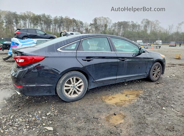 5NPE24AF2HH471592 2017 HYUNDAI SONATA Черный Задняя правая четверть