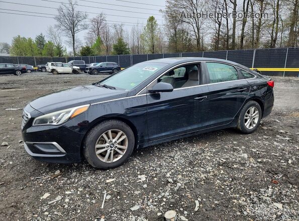 5NPE24AF2HH471592 2017 HYUNDAI SONATA Черный Передняя левая четверть