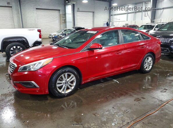 5NPE24AF2HH533461 2017 HYUNDAI SONATA Красный Передняя левая четверть