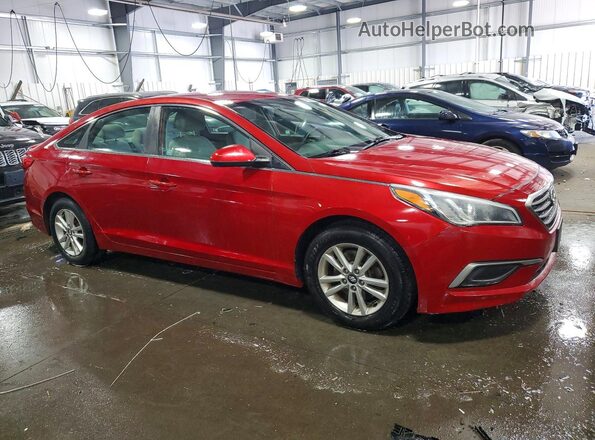 5NPE24AF2HH533461 2017 HYUNDAI SONATA Красный Передняя правая четверть