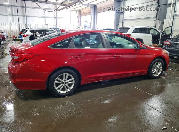 5NPE24AF2HH533461 2017 HYUNDAI SONATA Красный Задняя правая четверть