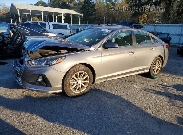 5NPE24AF2KH757188 2019 HYUNDAI SONATA Серый Передняя левая четверть