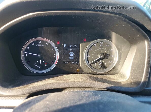 5NPE24AF2KH757188 2019 HYUNDAI SONATA Серый Вид щитка приборов