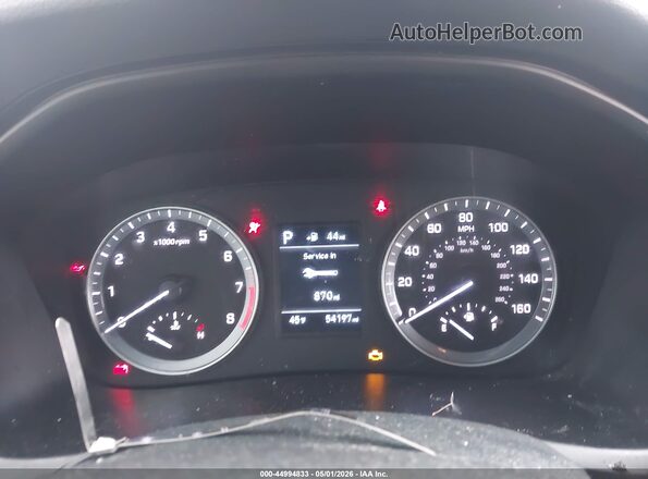 5NPE24AF2KH807118 2019 HYUNDAI SONATA Black Vista de los asientos traseros