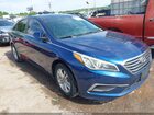 2016 Hyundai Sonata Se Синий vin: 5NPE24AF3GH313048