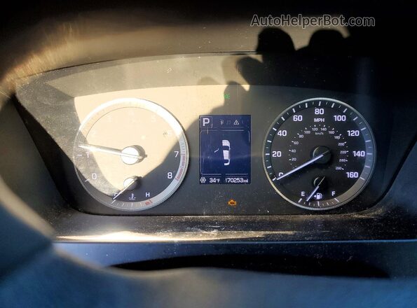 5NPE24AF3GH317844 2016 HYUNDAI SONATA Серебряный Вид щитка приборов