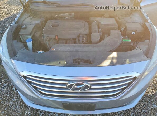 5NPE24AF3GH317844 2016 HYUNDAI SONATA Серебряный Вид задней части салона