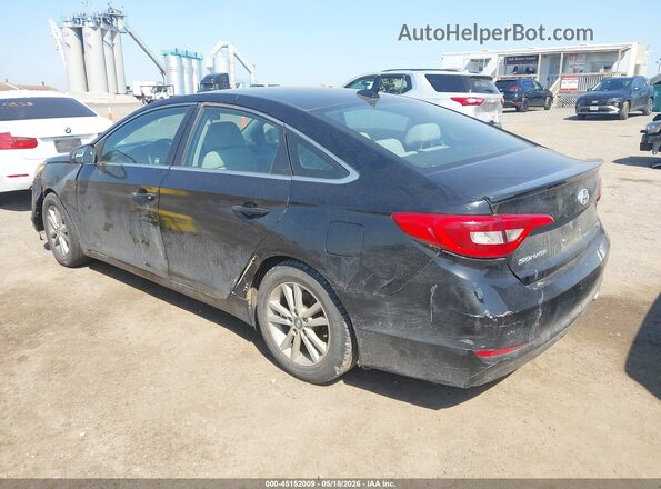 5NPE24AF3HH595242 2017 HYUNDAI SONATA Черный Задняя левая четверть