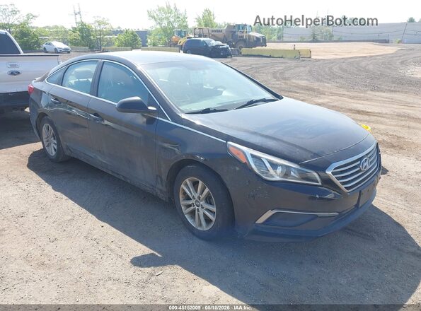 5NPE24AF3HH595242 2017 HYUNDAI SONATA Черный Передняя правая четверть