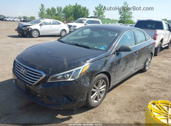 5NPE24AF3HH595242 2017 HYUNDAI SONATA Черный Вид спереди