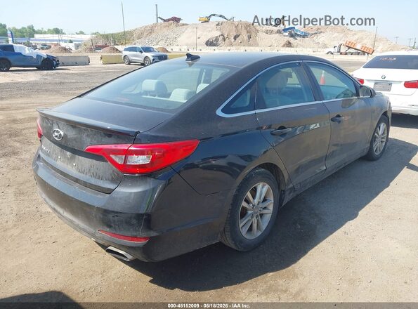 5NPE24AF3HH595242 2017 HYUNDAI SONATA Черный Задняя правая четверть
