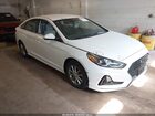 2018 Hyundai Sonata Se White vin: 5NPE24AF3JH714896