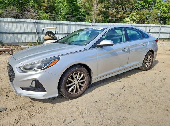 5NPE24AF3JH718480 2018 HYUNDAI SONATA Silver წინა მარცხენა ხედი სამი მეოთხედიდან