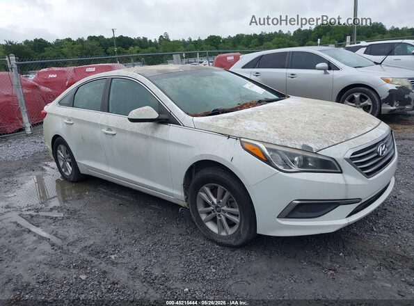 5NPE24AF4GH289164 2016 HYUNDAI SONATA Белый Передняя правая четверть